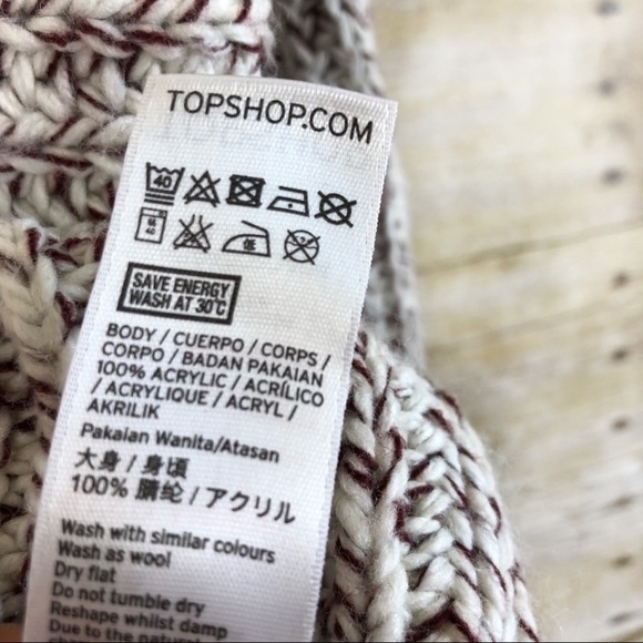 Topshop Tweedy Envelope Neck Sweater - Picture 8 of 8